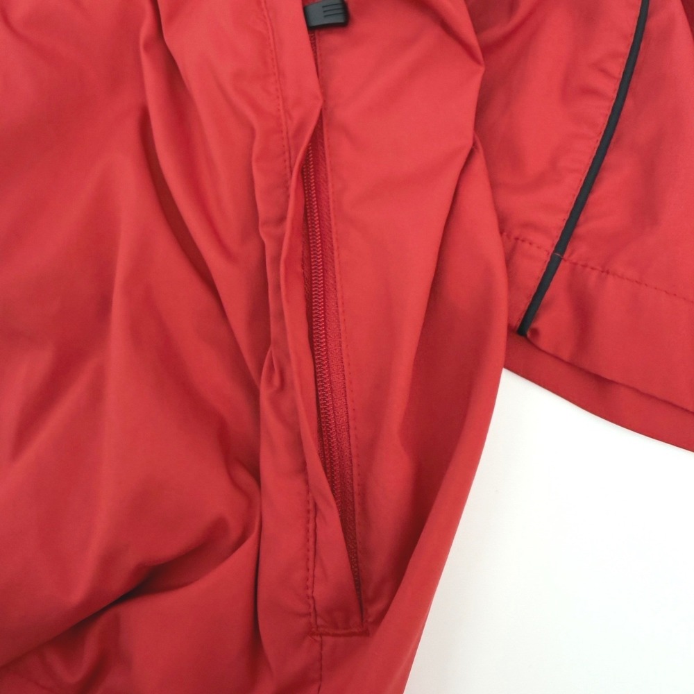 Adidas Golf Windshirt Jacket Mens XL Red 1/4 Zip Pockets Short Sleeve Waterford - Picture 7 of 13